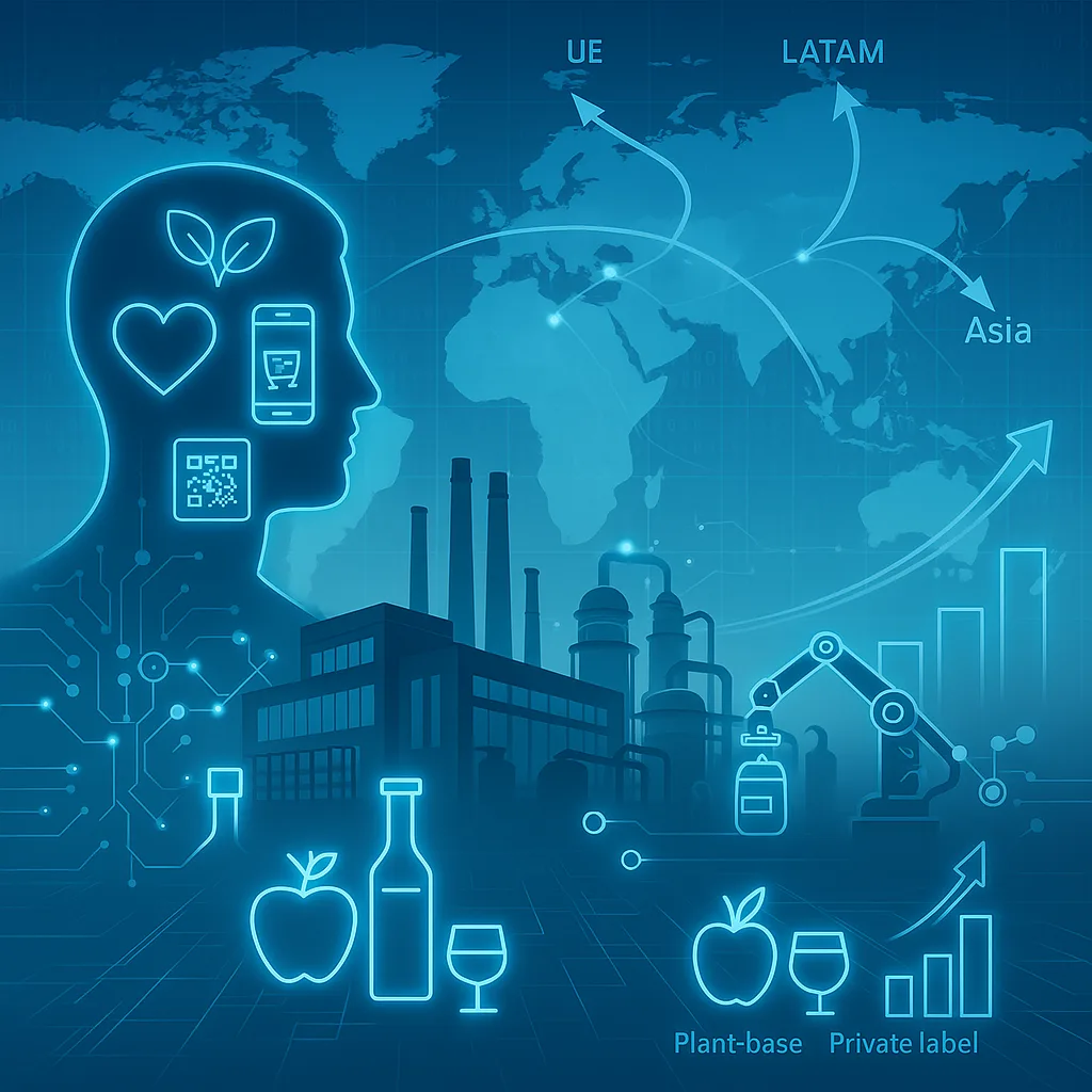 Estrategias de internacionalización en alimentación y bebidas.